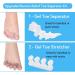 Toe Separators & Straightener for Pain Relief, Overlap Prevention - Flexible Footcare Solution - Buy Online on GoSupps.com