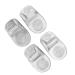 Gel Heel Pad 2 Pairs Transparent Gel Heel Pad Unisex Self Adhesive Soft Granule Massaging Heel Fasciitis Insert