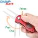Champmate Golf Divot Tool - Stainless Steel Switchblade with Foldable Magnetic Design and USA Golf Ball Marker - 5 Designs Available - Buy Online on GoSupps.com