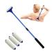 EASACE Mini Lotion Applicator Lotion Brush Cosmetics Applicator Body Care skin Care tool with 3 replacement heads Easy to Carry (blue)