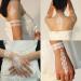 White Lace Temporary Tattoos for Women - 12 Sheets Jewelry Designs | Realistic, Waterproof Fake Stickers for Bride, Wedding & Teens - Buy Online on GoSupps.com