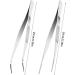 Nivofu 2 PCS Precision Tweezers Set Anti-Static Stainless Steel Tweezers Set Kit Stainless Steel Straight and Curve Tip Tweezers Eyebrow Tweezers Set for Jewelry Craft Electronics - Buy Online on GoSupps.com