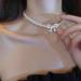OralGos Elegant Pearl Necklace | Sparkling Bowknot Fashion Jewelry for Any Occasion - International Shipping - Buy Online on GoSupps.com