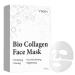 Bio Collagen Face Mask 6 Sheets Bio-Collagen Deep Mask Overnight Korean Face Mask Skincare Pure Collagen Facial Sheet Masks Glow Hydrating Anti Wrinkle Lifting Mask