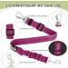 Eyin Dog Harness with Seat Belt for Car - Adjustable & Breathable (Pink L) | 2 Carabin Hooks Safe for Children & Pets Ideal for Trunk Use - Buy Online on GoSupps.com