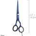 JAGUAR Diamond E TB 5.5 Inch Hairdressing Scissors Offset Design Anti Allergy High Gloss Coating - Titanium Blue - Buy Online on GoSupps.com