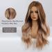 Buy Esmee 24-Inch Long Curly Brown Synthetic Hair Wig for Women - Heat Resistant Middle Part Wig - Buy Online on GoSupps.com