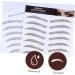 OHPHCALL Authentic Eyebrows 4pcs Eyebrow Stickers Makeup Eyebrow Transfer Brow Shaper Imitation Eyebrow Template 6 Proof 21x15cm Brown - Buy Online on GoSupps.com