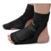 Wonzone Taekwondo Training Boxing Foot Gear Martial Arts Protector Sparring Gear Muay Thai Kung Fu Tae Kwon Do Feet Protector TKD Foot Gear Support for Men Women Kids Black Medium