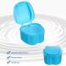 SUPVOX Denture Box - Blue Denture Teeth Storage Case with Net for Secure & Hygienic Storage | International Shipping Available - Buy Online on GoSupps.com
