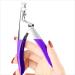 False Nail Tip Clipper Cutter Trimmer Manicure Pedicure Nail Art Tool/Acrylic Nail Tips Edge Cutter (Purple)