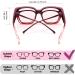 LVIOE Blue Light Filter Glasses - Over Glasses Comfort for Eye Strain Relief | Stylish Red & Pink Options - Buy Online on GoSupps.com