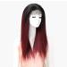 SHIYID African American Wigs for Black Women - Red Straight Lace Wig | Premium Synthetic Hair - Buy Online on GoSupps.com