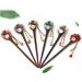 Frcolor Wooden Hair Pin Chinese Hair Sticks with Tassel Retro for Women Hair Styling Purple - Buy Online on GoSupps.com