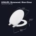 KOHLER Stonewood Quiet-Close Round-front  Slow-Close  Wood  White toilet seat  K-20467-0  White White Rounded Stonewood - Buy Online on GoSupps.com