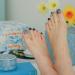 Zinipin Gellight Semi-Cured Gel Pedicure Strips - 30 Pedi Wraps with Cleanser Pads, Stick & File - Blue Marble Art - Buy Online on GoSupps.com