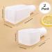 2Pcs Refillable Nail Polish Remover Pump Bottles with Flip Cap - White - Buy Online on GoSupps.com