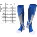 2 Pair Compression Socks 20-30mmHg Support Knee High Graduated Stockings for Men & Women - L-XL Blue - Buy Online on GoSupps.com