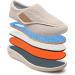 Unisex Edema Shoe for Elderly | Breathable Diabetic Shoes | Wide Width with Adjustable Closure | Lightweight Mens Slippers | Arch Support | Blue - Size 8.5 - Buy Online on GoSupps.com