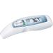 sanitas 6-in-1 multifunctional thermometer SFT 65 digital forehead ear object date time fiber alarm