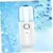 minkissy Nano Water Replenishing Instrument Hydrator Portable Facial Moisturizing Mini Facial Cooling Steamer Handy Face Sprayer Mist Sprayer Moisturizing Plastic Button Earth Tones White - Buy Online on GoSupps.com