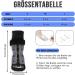 Eyein 3 Pairs Double-Sided Anti-Slip Dog Socks - Soft Pfot Protection with Adjustable Velcro for Hardwood Floors - Black S Size - Buy Online on GoSupps.com
