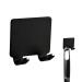 Razor hook |Stamp-free shower wavy hanger-self-adhesive waterproof space-aluminum shower sponge hook for black
