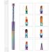 RIYAN Dual Ended Nail Art Acrylic UV Gel Extension Builder Flower Painting Pen Brush UV Gel Nail Art Brush Manicure Tool 6 - Buy Online on GoSupps.com