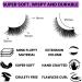 Russian Strip Lashes False Eyelashes Cat Eye Lashes 18MM D Curl Strip Lashes 10 Pairs with Strong Eye Lash Glue and Eyelash Brush- Reusable Handmade Natural Look 3D Cat Eye Lashes Full D Curl Strip Lash Set - Buy Online on GoSupps.com