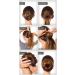 7-Piece Hair Knot Ring Bun Maker Set with Ribbons & Pins - Chignon Hairstyling Tools - Brown - Buy Online on GoSupps.com