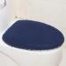 Madeals Chenille Toilet Lid Cover - Navy Blue | Soft, Absorbent, and Comfortable Seat Cover - Buy Online on GoSupps.com