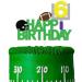 Football 6 Cake Toppers 6th Birthday Decoration with Rugby Ball for Football 6th Themed Birthday Party