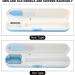 Portable UV Toothbrush Sanitizer Case Box for Toothbrush Disinfectant Toothbrush for Sterilization Head Sterilizer Case for Travel Toothbrush for Home Use (Blue Bottom) - Buy Online on GoSupps.com