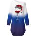 Shop Women's Long-Sleeved Christmas Shirt Dress | Off-Shoulder Autumn Tunic | Funny Reindeer Print | Perfect Party & Holiday Outfit - Buy Online on GoSupps.com