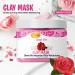 SPA REDI Sensual Rose Clay Mask 16 Oz | Detoxifying & Hydrating Deep Cleansing | Natural Bentonite Clay with Amino Acids & Comfrey Extract for Pedicure & Body Care - Buy Online on GoSupps.com