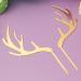 MAGICLULU 5pcs Antlers Happy Birthday Cake Topper Reindeer Antler Acrylic Cake Topper for Xmas Birthday Wedding Party Supplies Gloden - Buy Online on GoSupps.com