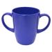 Rosa Lifestyle Two Handled Melamine Mug Lightweight 126g 400ml/14oz Capacity Daily Living Mobility Aid for Elderly Dementia Tremors Arthritis & Weak Grip (Blue)