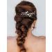 Silver Crystal Bride Wedding Hair Pin - Bridal Hair Piece for Women and Girls - Buy Online on GoSupps.com