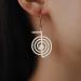 Shop Amaxer Reiki Cho Ku Rei Earrings - Healing Energy & Holy Geometry Dangle Earrings for Women | Silver Protection Amulet - Buy Online on GoSupps.com