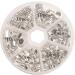 100PCS Antiqued Silver Metal Cord End Caps for Leather Art - ChangJin One Box - Buy Online on GoSupps.com