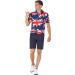 Royal & Awesome Men's Funny Golf Polo Shirt - X-Large Union Jack Design - Buy Online on GoSupps.com