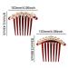 Honbay 2PCS Pearl Crystal Rhinestone Hair Side Combs - Floral Twist Hairpin for Women - Buy Online on GoSupps.com