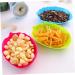 ABOOFAN 10pcs Fruit Plate Candy Snack Dish Kitchen Accessories Candy Plate Leaves - Buy Online on GoSupps.com