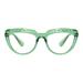 Eyekepper Reading Glasses for Women Rhinestone Readers Oversize Half-Moon Design Eyeglasses - Green+2.75 Green 2.75 Diopters