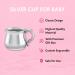 Krysaliis Silver Plated Bulge Baby Cup with Victorian Handle | Engravable Personalized Keepsake Gift | Premium Gift Box - Buy Online on GoSupps.com