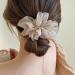 3PCS Large Flower Hair Clips Pins - Chiffon Silk Soft Snap Barrettes for Women & Kids | Wedding Bridal Prom Party Hair Styling Accessories - Buy Online on GoSupps.com