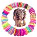 Baset sual 100-pack Different girls hair cables 10-pack colored hair tie elastic hair tie for girls ponytail hair ropes for children girls and women