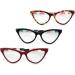 Red Oversize Cat Eye Reading Glasses for Women | Stylish & Comfortable 1.25x Readers for All Face Shapes - Buy Online on GoSupps.com