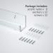 NIUBEE Clear Acrylic Nail Polish Organizer Display - Wall Mounted Shelf for 90 Bottles - 15 Inch (Pack of 6) - Buy Online on GoSupps.com