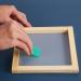 Caydo 6 Inch Square Wood Screen Printing Frame with 110 White Mesh and Squeegee - Buy Online on GoSupps.com